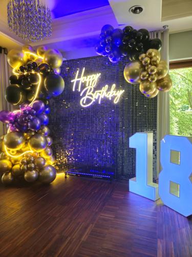 Ścianka balonowa 18 urodziny 