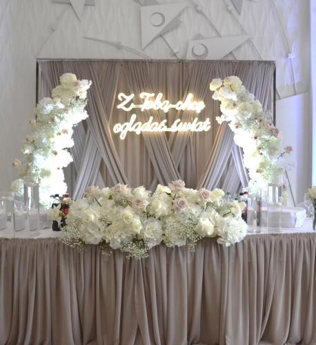 Ścianka ślubna tło 